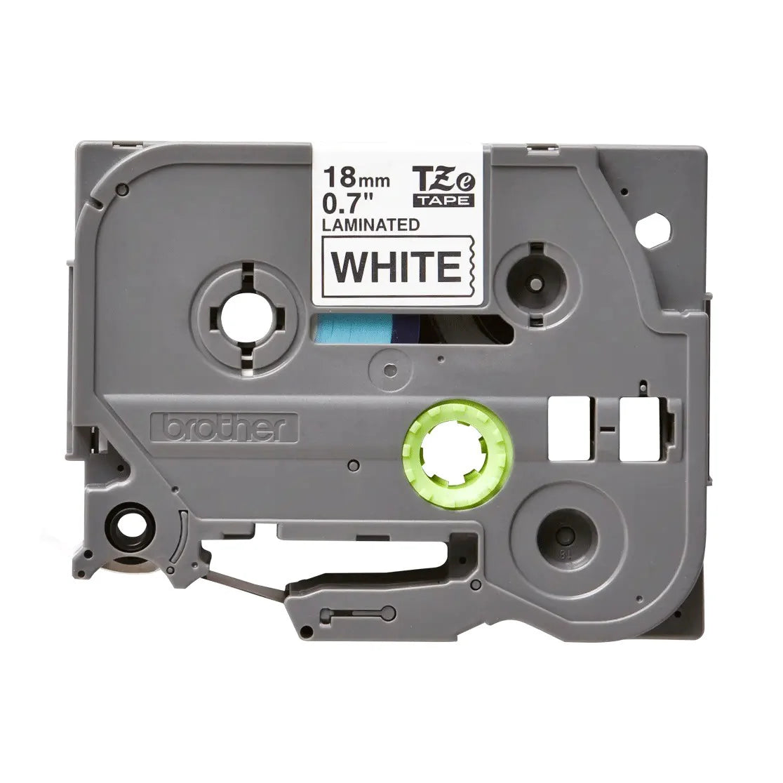 Brother Genuine TZE-241 Labelling Tape for P-Touch label Printers - Black on White, 18mm wide