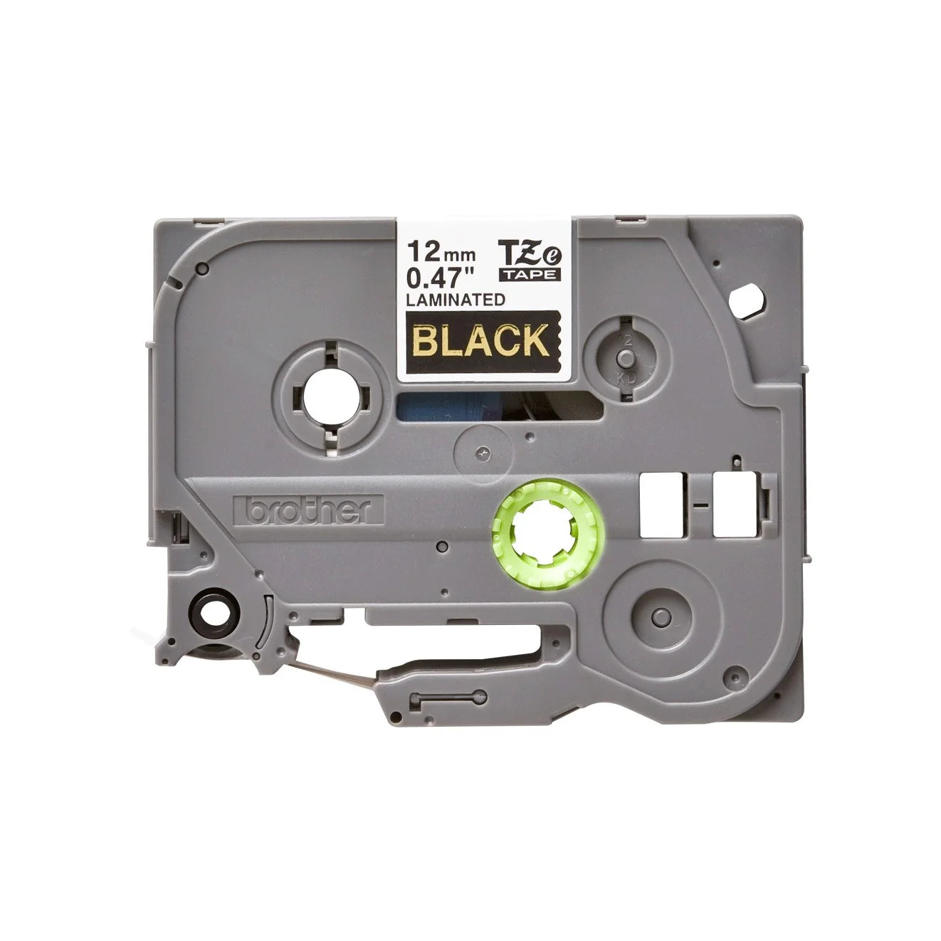 Brother Genuine TZE-334 Labelling Tape for P-Touch label Printers - Gold on Black, 12mm wide
