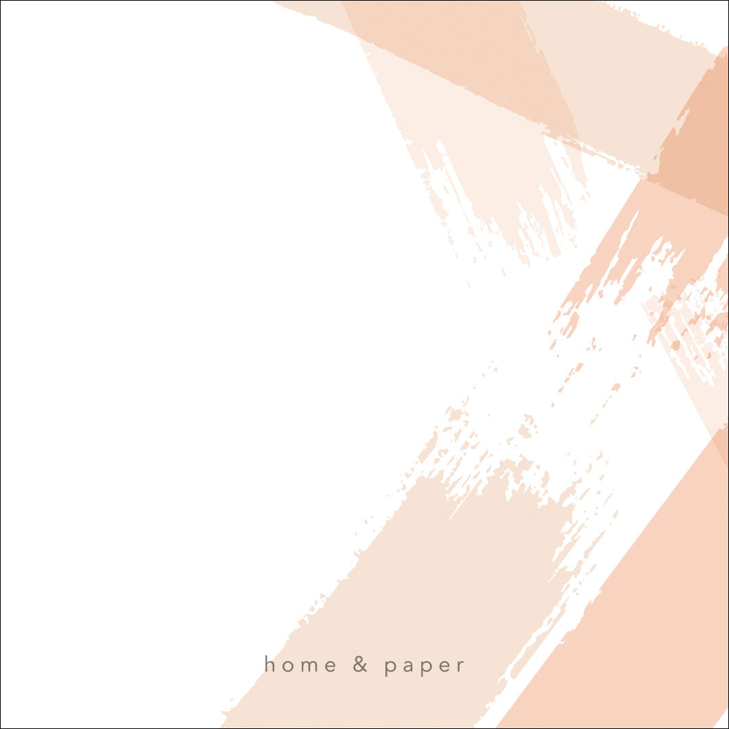 Peach watercolor strokes