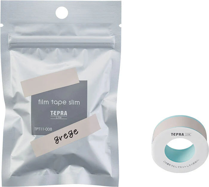 King Jim TPT11-008 TEPRA Lite Film Tape Width 11mm Grege-Made in Japan