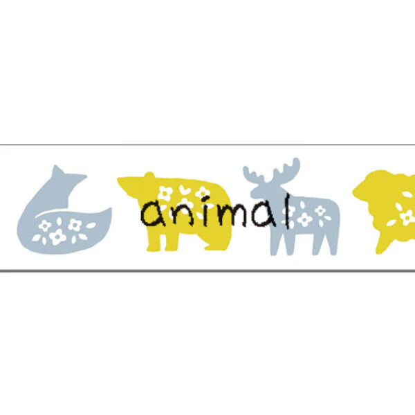 King Jim TPT15-001 TEPRA Lite Film Tape Width 15mm Animal-Made in Japan