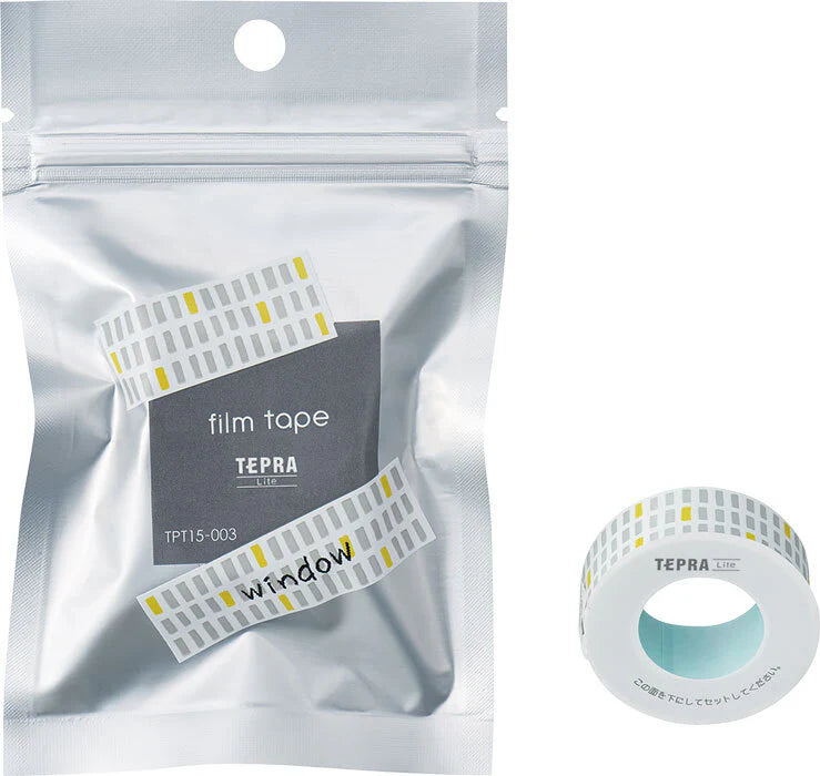 King Jim TPT15-003 TEPRA Lite Film Tape Width 15mm Window -Made in Japan