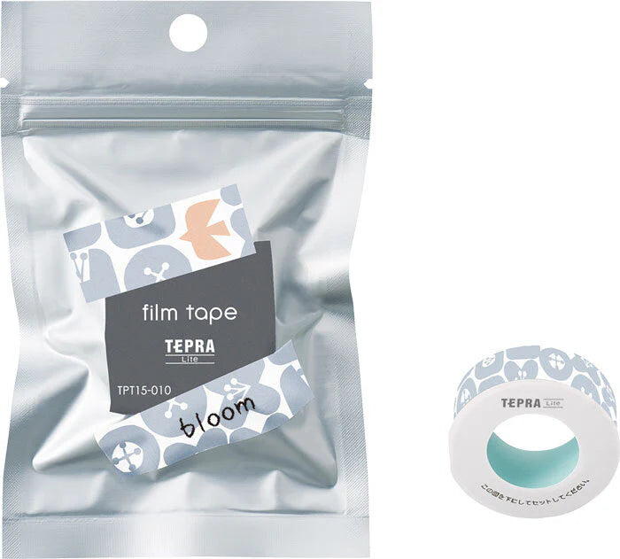 King Jim TPT15-010 TEPRA Lite Film Tape Width 15mm Bloom-Made in Japan