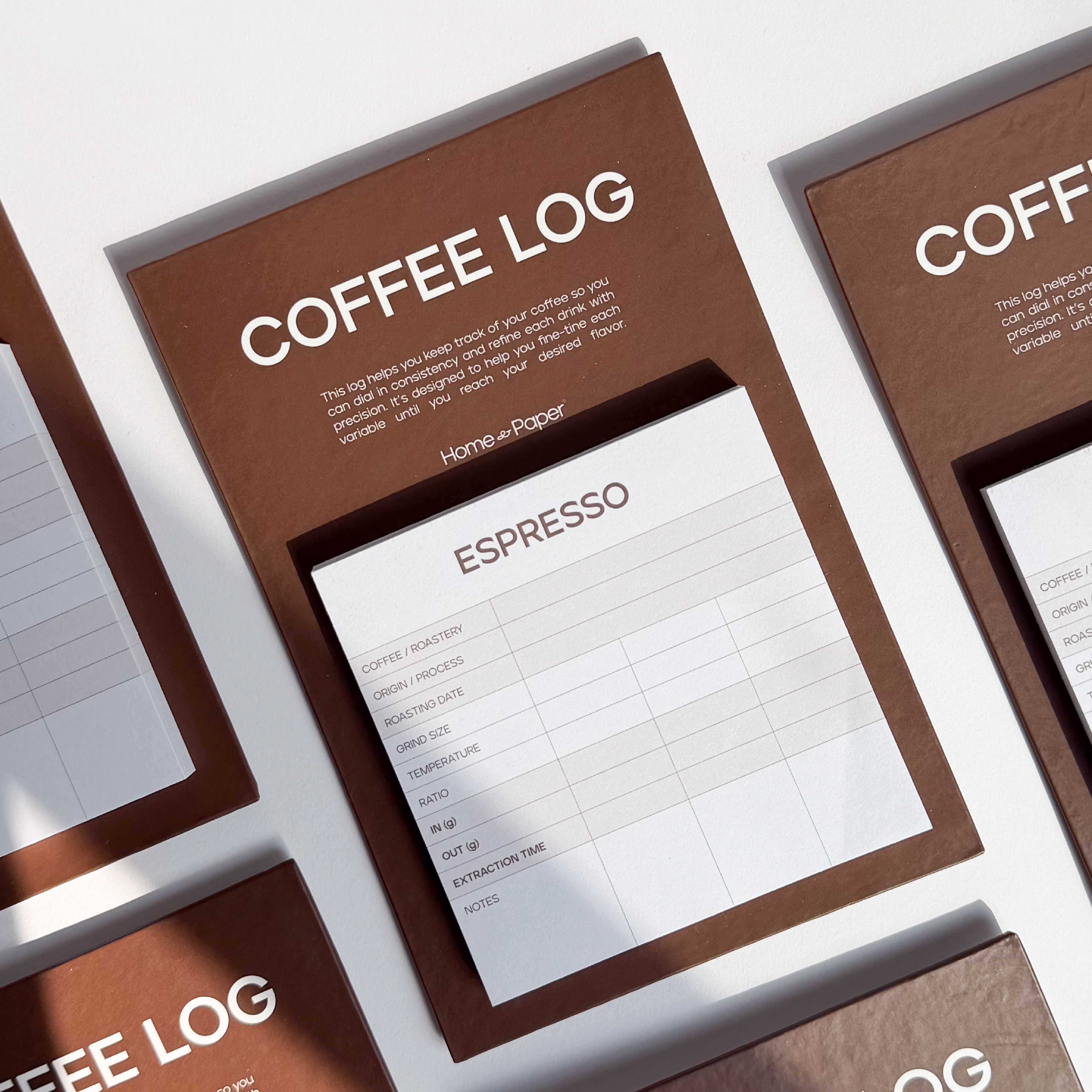 Espresso Coffee Log