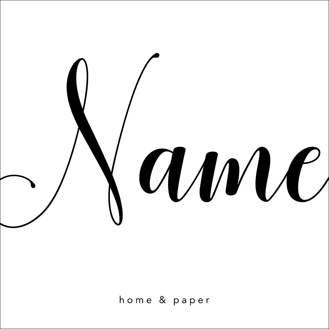 Cursive name