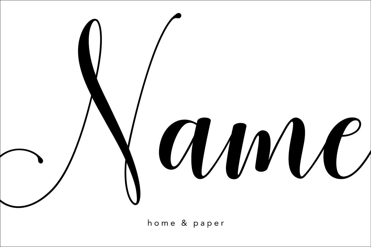 Cursive name